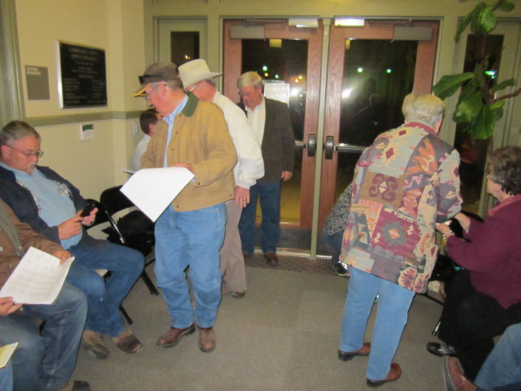 Crowd at the Lampasas County elections